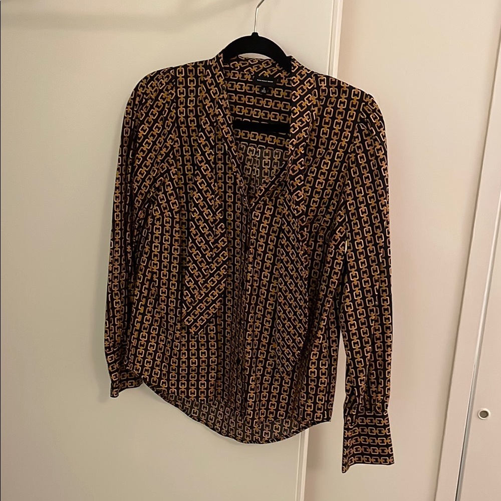 Geometric Patterned Women's Top